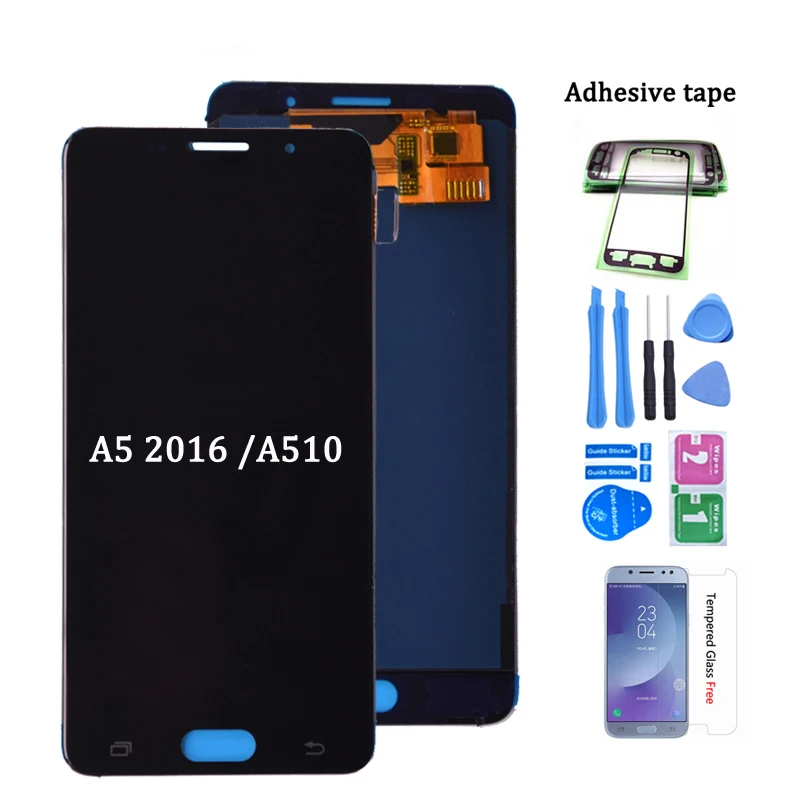 Для SAMSUNG Galaxy A5 2016 A510 A510FD A510F A510M ЖК дисплей с сенсорным экраном дигитайзер в сборе