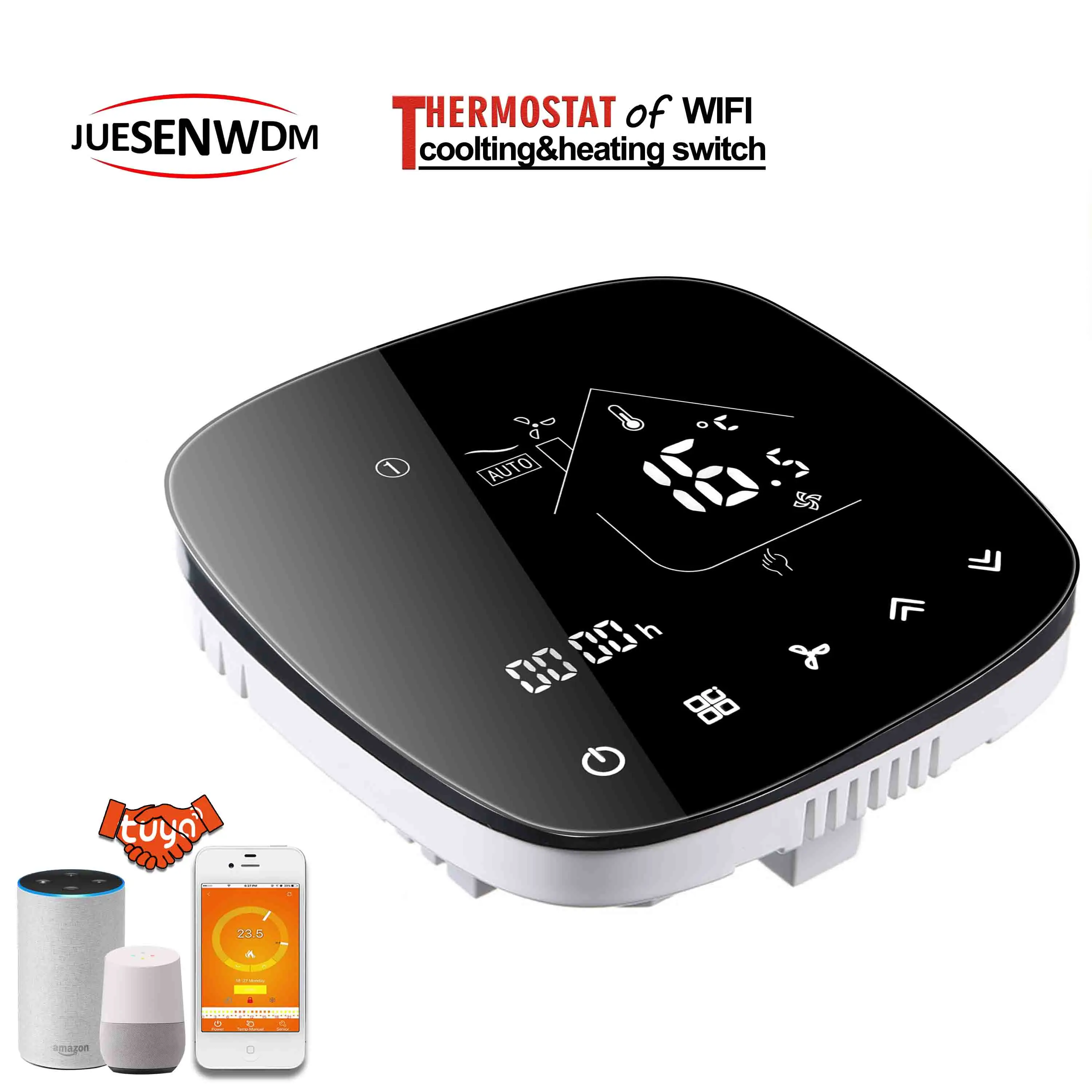  95 ~ 240 В переменного тока 24 температура отопления охлаждения термостат WIFI 2P/4P