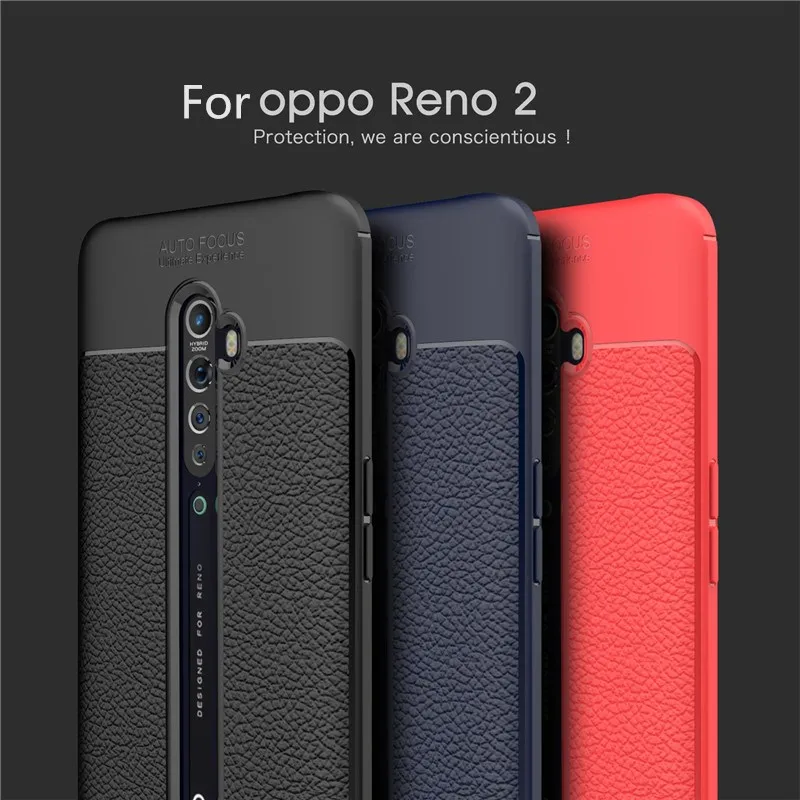 Чехол для OPPO Reno2 чехол телефона из силиконовой резины задняя крышка