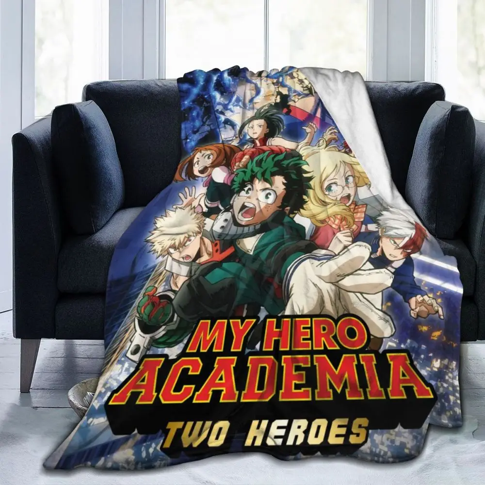 My Hero Academia Collage Anime Dabi Fleece Blanket Fuzzy Throws for Winter Bedding Couch and Plush House Warming Decor Gift Idea