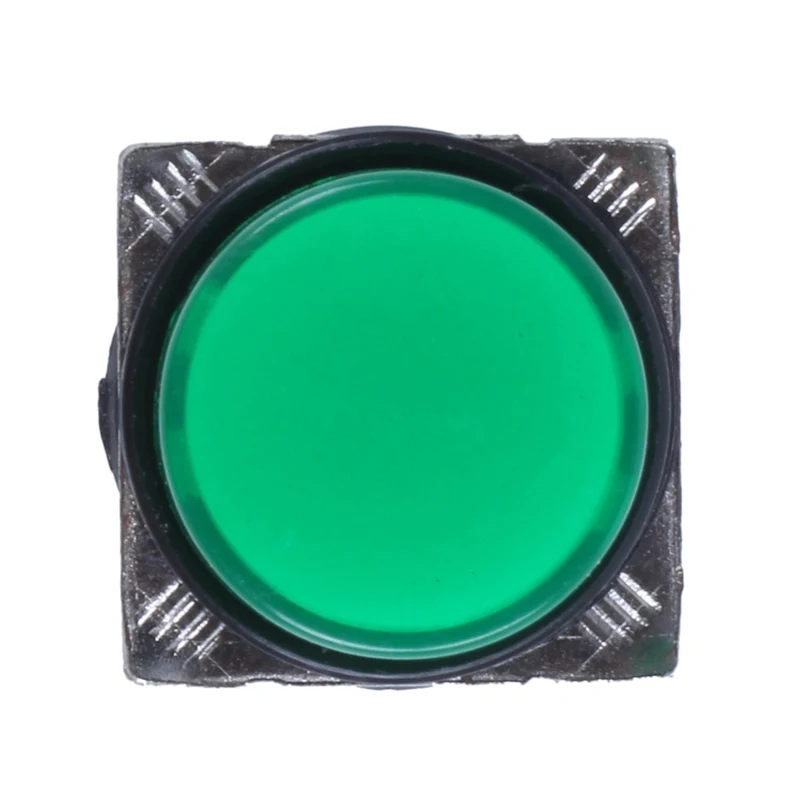 AC 250V 5A SPDT 1NO 1NC 5 контактов с фиксацией Зеленый кнопочный переключатель w 220V