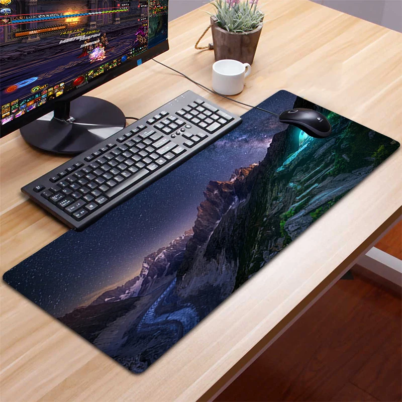 

Large XXL Mousepad Gamer Gaming Mouse Pad Computer Accessories Keyboard Laptop Padmouse Desk Mat Cool Mouse Pad Gamer Night Sky