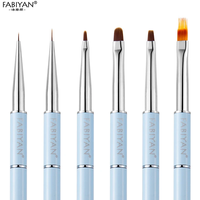 Съемная щетка для нейл арта градиентная подкладка Плоская Круглая картина