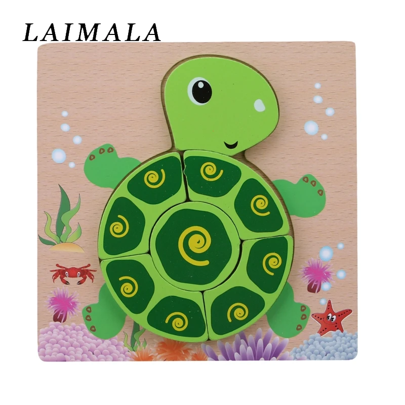 

Wooden Puzzle Jigsaw Wooden Toys for Children Cute Cartoon Animal Puzzles Intelligence Kids Montessori Educational Learning Toy