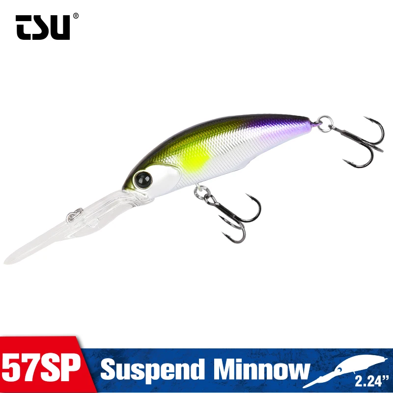 TSURINOYA 57SP подвесной гольян Шед 57 мм 8 2 г погружение 2-4 м исследователи длинное литье
