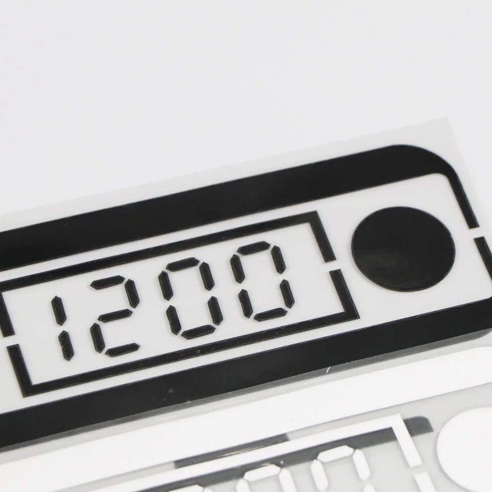 

YJZT 15.58.1CM Cartoon Clock Pattern Vinyl Decal Creative Waterproof Car Sticker Black/Silver 4C-0299