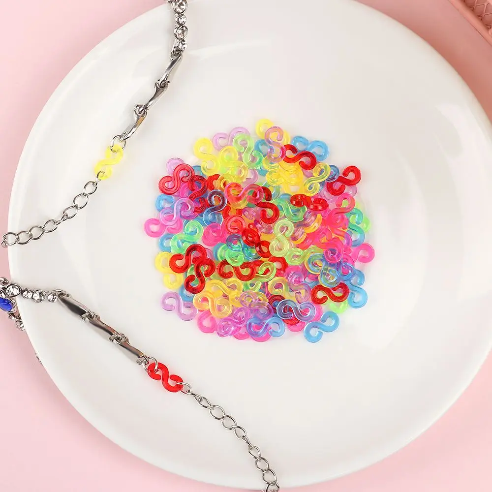 

Necklace Clasp S Clips Jewelry Connectors DIY Loom Bands Kit Rubber Band Clips