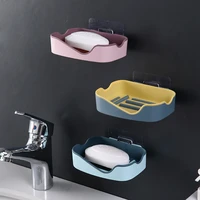 avoid punched hanging soap soap box double drop receive multi role bathroom paste color soap box