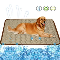 pet cooling mat breathable ice silk cooling pad for dogs cats summer comfortable soft cooling mattress pad pet bed for kennel