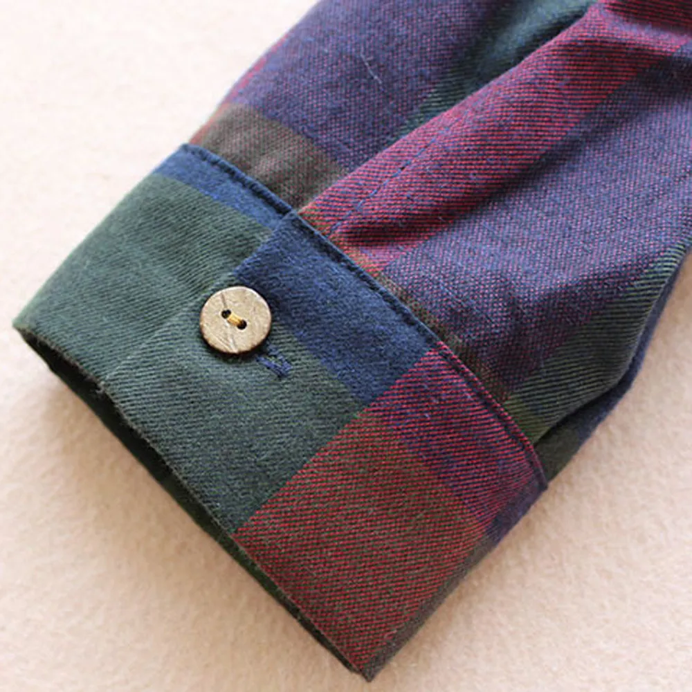 Женское винтажное клетчатое платье с длинным рукавом свободные вечерние платья