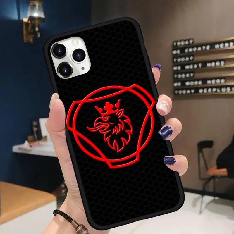 

Design car scanias truck Phone Case for iPhone 11 12 pro XS MAX 8 7 6 6S Plus X 5S SE 2020 XR Soft silicone
