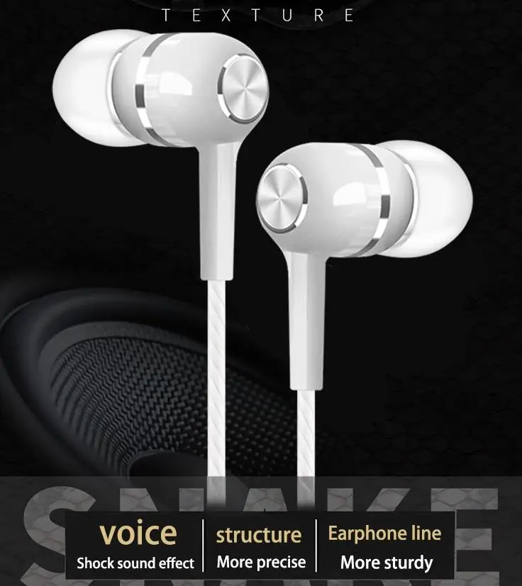 

Wired Headset Earphone with Microphone Hands Free for Tablet PC Phone