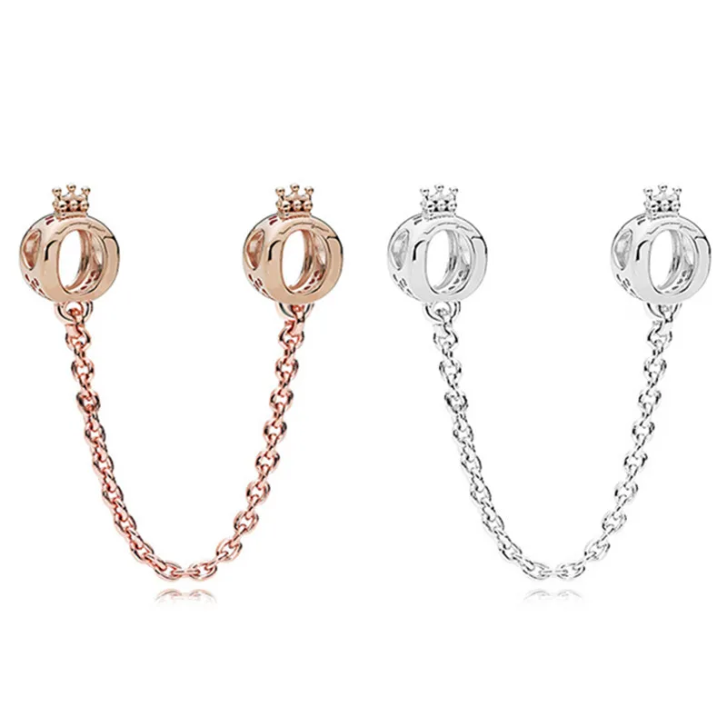 

1Pcs New Cute Crown Chain Pendant DIY Beads Suitable for Original Pandora Charm Bracelet Ladies Jewelry Making Gifts