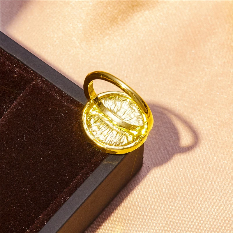 

Fashion Simple Green Leaf Flower Ring Feminine Temperament Charm Romantic Wedding Accessories Valentine's Day Gift Wholesale