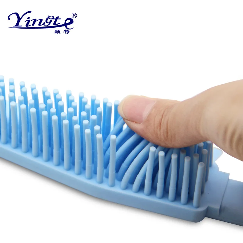 

Blue Pet Rubber Comb Dogs Cats Groming Brushes Dog Cat Hair Flea Lice Remover Comb Cat Brush Beauty Grooming Tools Pet Supply