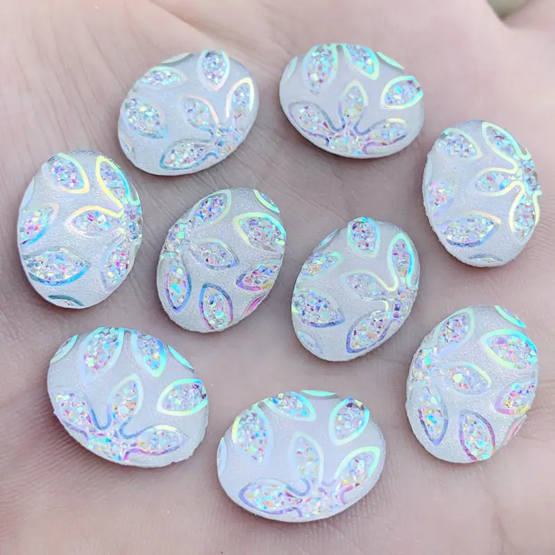 Овальный Камень Кабошон из полимера основа подвески для сережек принадлежности