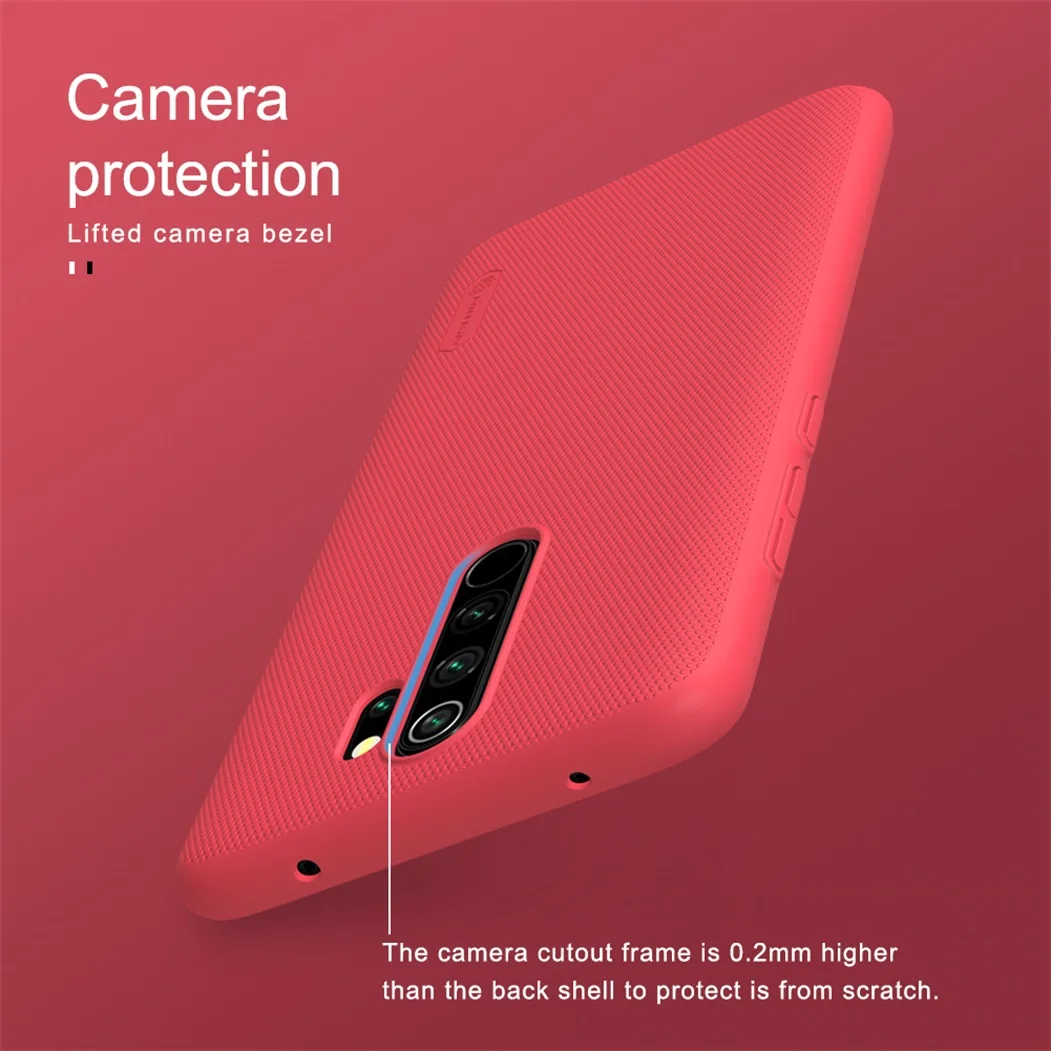 Чехол Nillkin для Xiaomi Redmi Note 8 Pro матовый жесткий защитный чехол из поликарбоната