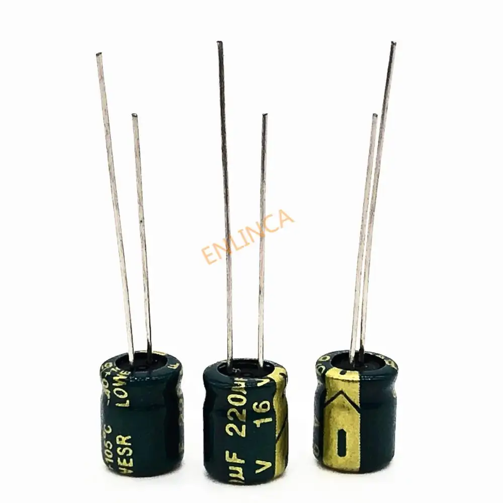 16V 220UF 6*7 high frequency low impedance aluminum electrolytic capacitor 220uf 16v 20% | Capacitors