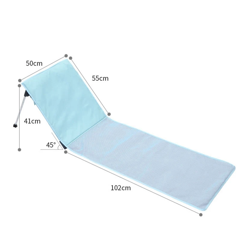 Satin Al Açık Hafif şezlong Güneş şezlong Plaj Sandalyesi Mat Taşınabilir Katlanır Sandalye Arkalığı Seyahat Kamp Yatağı