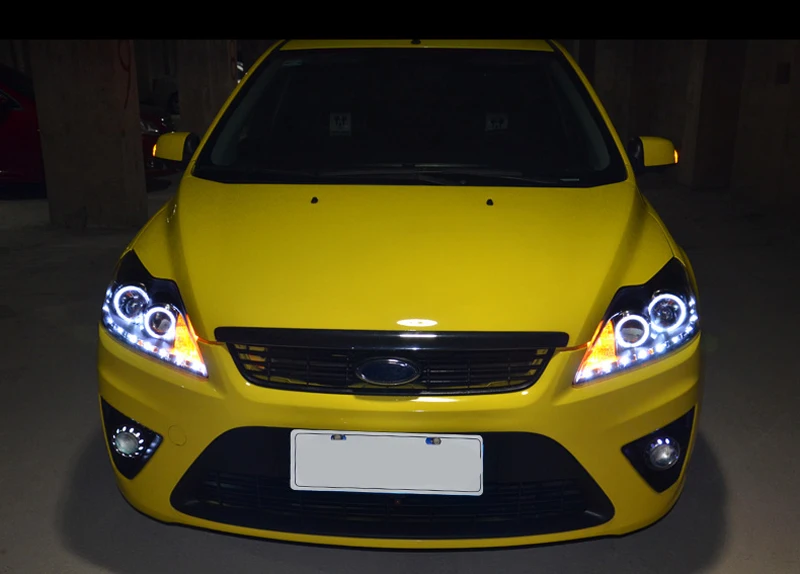 Автомобильные фары для Ford Focus 2009 2014 светодиодные передние биксеноновые линзы