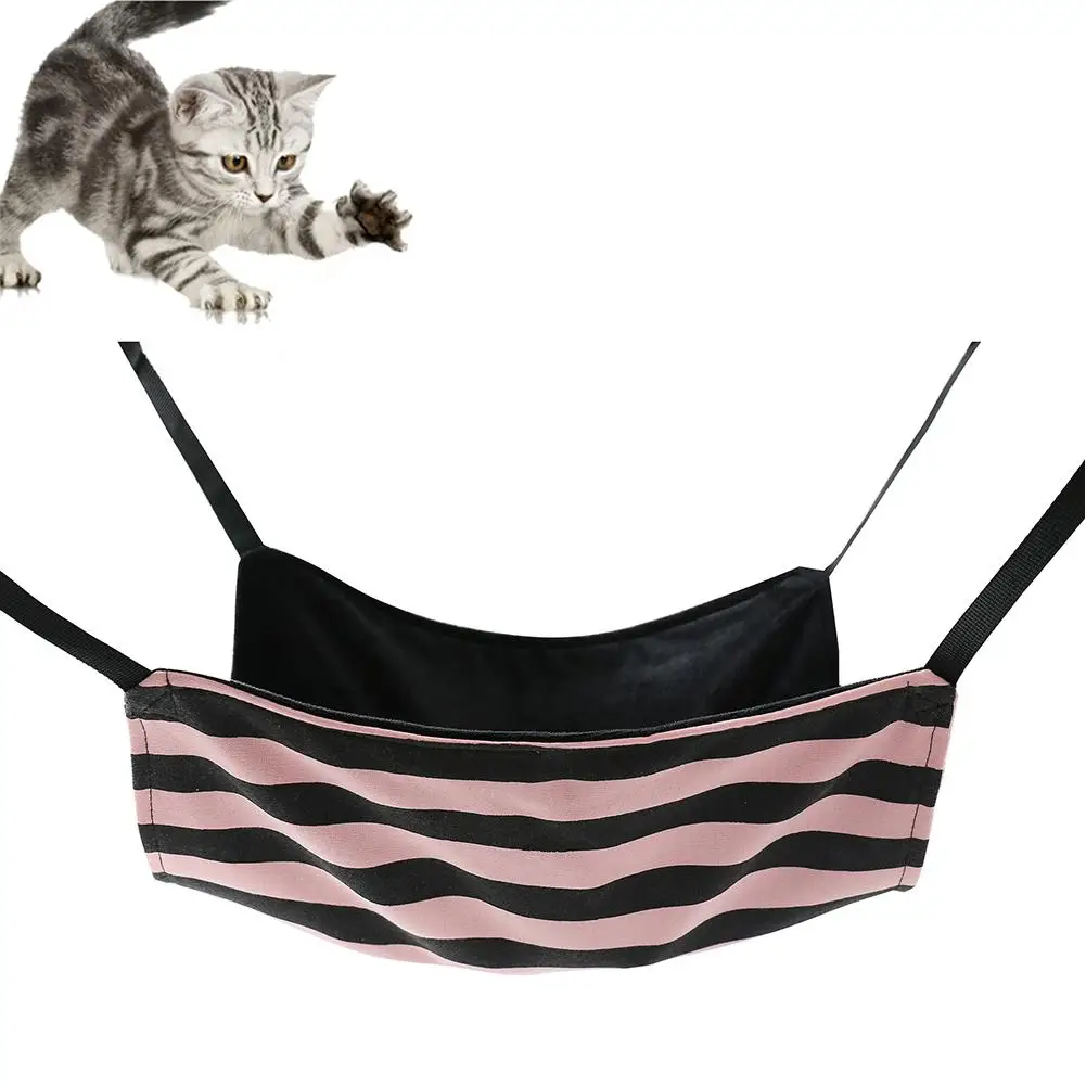 Гамак для кошек и котят подвесная теплая мягкая кровать сна полосатая подушка