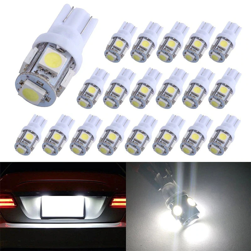 Car Side Wedge Light Signal Lamp Bulbs T10 LED W5W Canbus 5050 5SMD Error Free Super Bright 12V Universal Auto Clearance Lights |