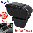 Подлокотник для Volkswagen VW Tiguan I 2007-2016, двухслойный вместительный центральный контейнер с подстаканником и пепельницей, зарядка через USB