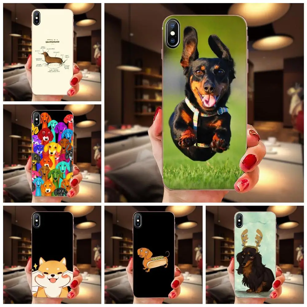 ТПУ на заказ телефон для Apple iPhone 4 4S 5 5C 5S SE SE2 6S 7 8 11 Plus Pro X XS Max XR такса собака