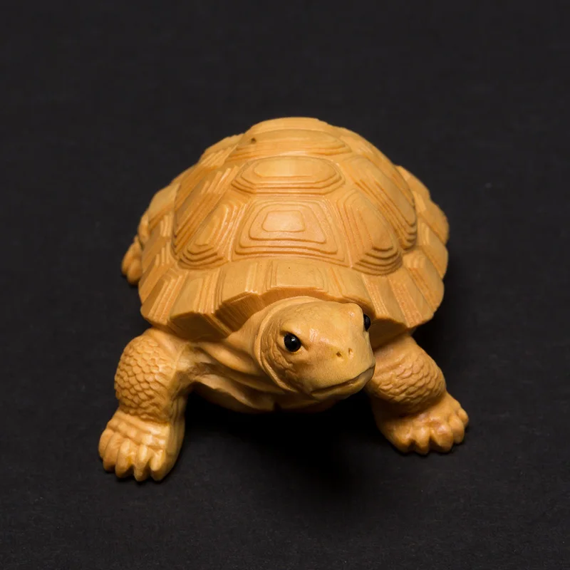 6 9 см статуя черепахи самшит талисман в виде животного фэн шуй для украшения