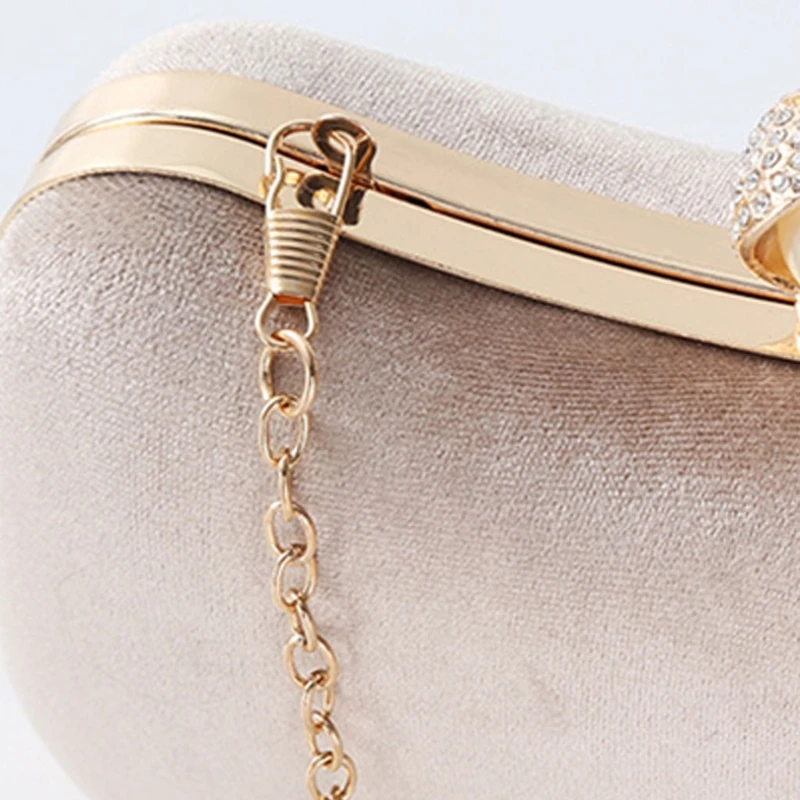 Женская вечерняя сумочка на плечо бархатный клатч для невесты Сумочка через