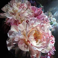 full 5d diy daimond painting cross stitch blooming peony 3d round diamond painting full rhinestones paintings embroidery gifts