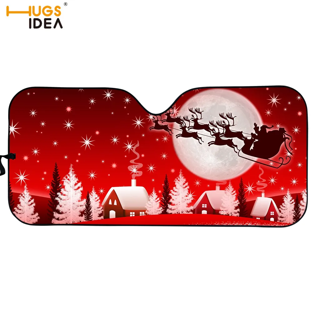Рождественский Автомобильный/автомобильный солнцезащитный козырек с принтом