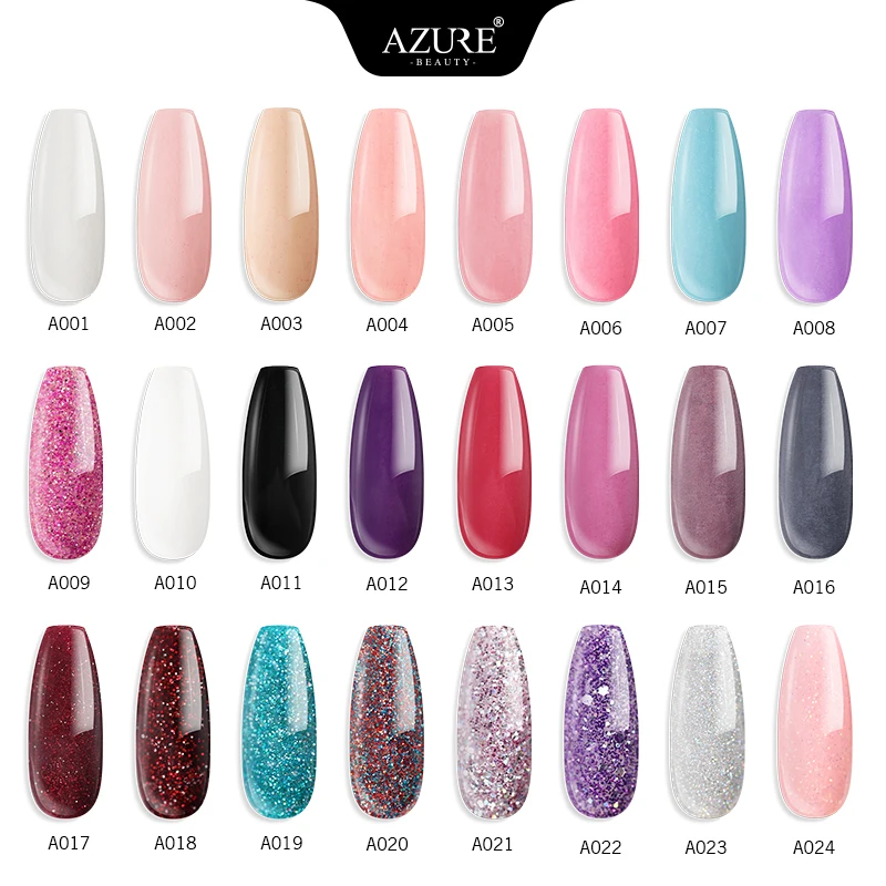AZURE BEAUTY Dip пудра градиентный цвет блестящий порошок для ногтей художественное