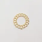 Круглые золотистые соединители KC из металлического сплава, 10 шт., 32*33 мм, очаровательные аксессуары сделай сам для изготовления ювелирных изделий