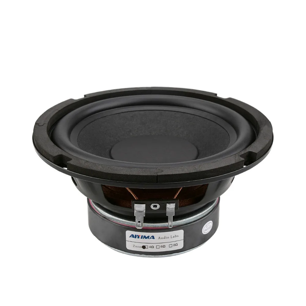 AIYIMA 6 5 дюймовый динамик вуфера резиновый боковой сабвуфер громкоговоритель 4 8 Ом