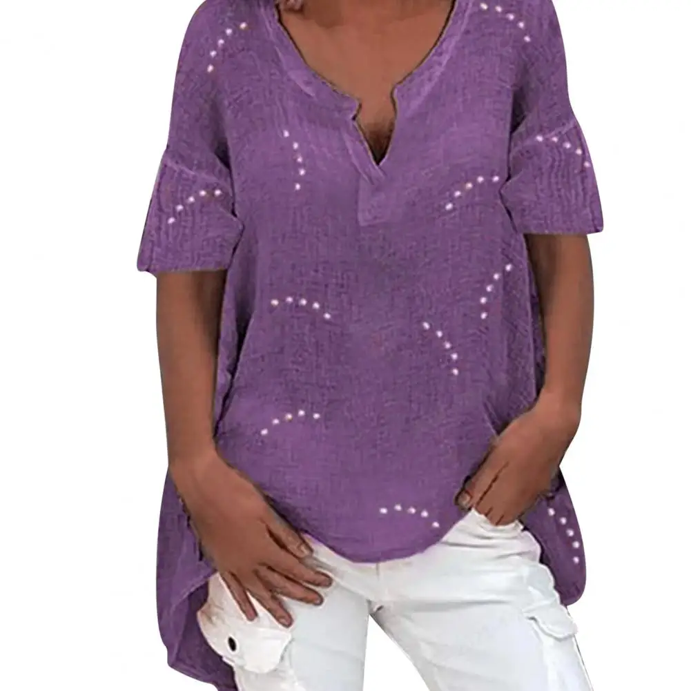 Женская футболка с коротким рукавом однотонная жилетка v-образным вырезом и