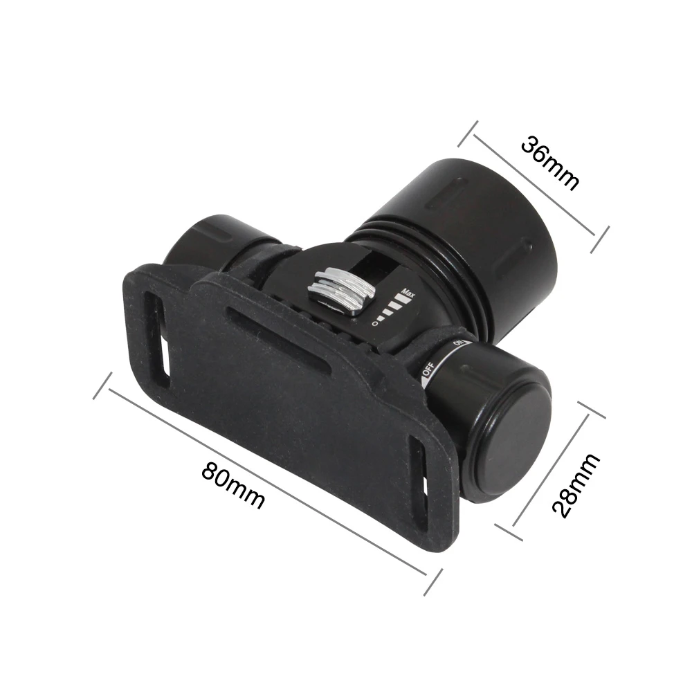 Светодиодный фонарь для дайвинга желтый/белый мощный водонепроницаемый 18650