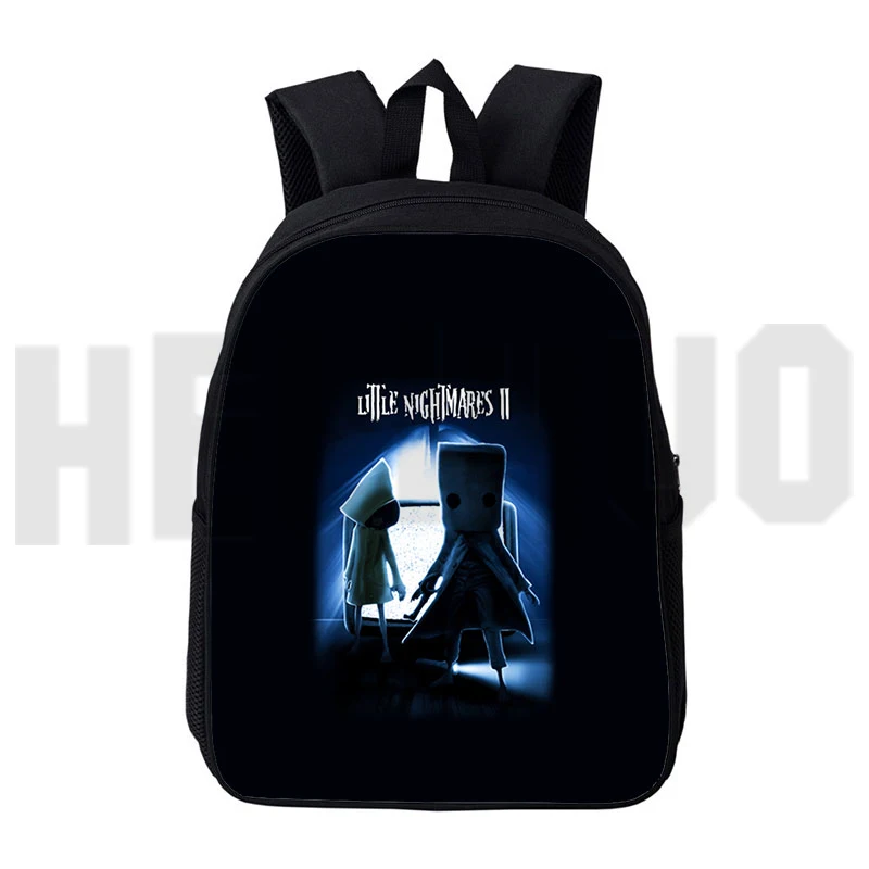 

3D Print Little Nightmares 2 Backpack Women Travel Bags Children School Bags Teenages Daily Knapsack Kids Cartoon Mini Rucksack