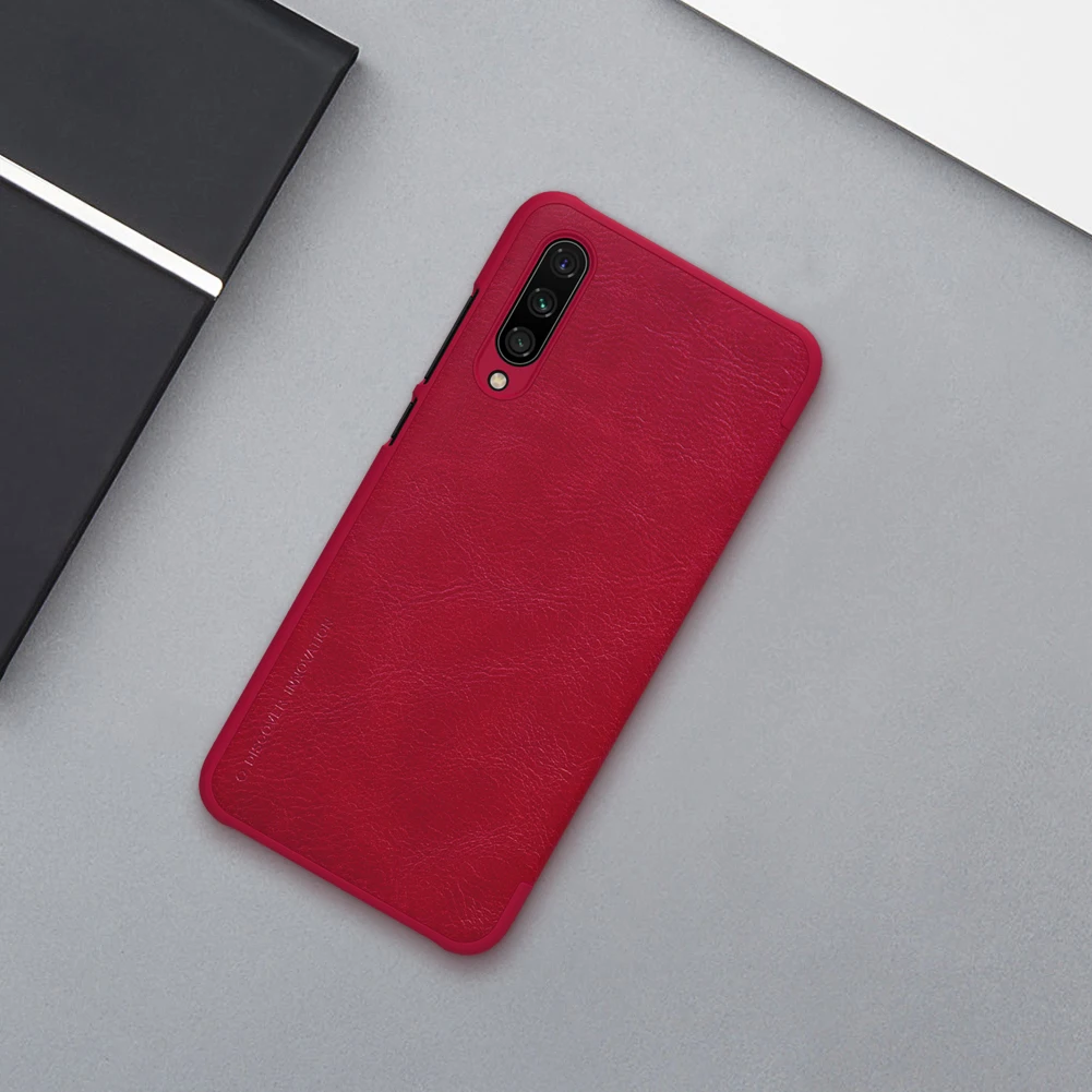 Кожаный чехол Nillkin для Xiaomi mi CC9e и mi A3 Qin серии флип Чехлы Роскошные чехлы для телефонов задняя крышка