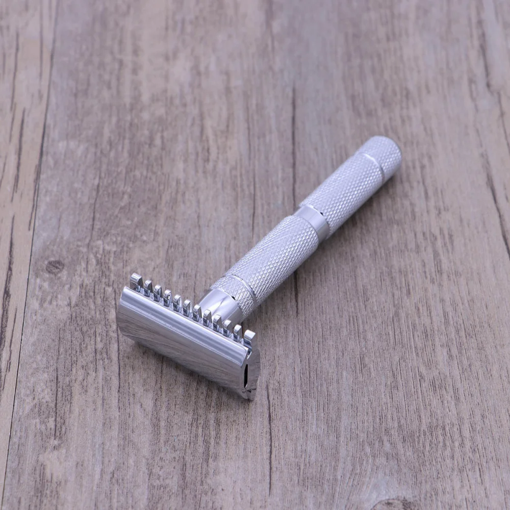 

Double Edge Safety Razor Stainless Steel Shaving Razor for Men (Pattern 1)