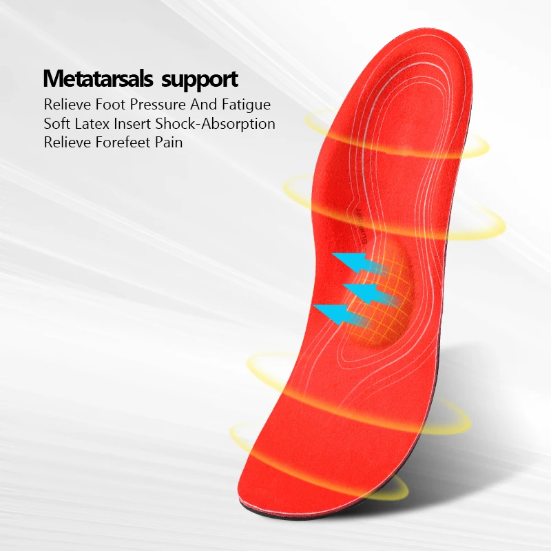 FootMaster Orthopedic Insoles for Sneakers Shoe Inner Sole Arch Support Flat Feet Inserts Pad Women Men Plantar fasciitis Insole