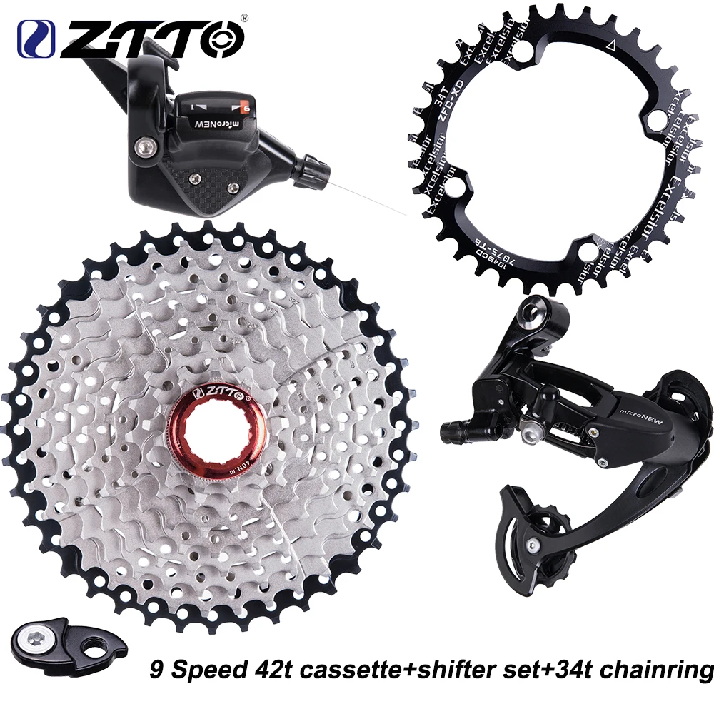 Задний переключатель передач ZTTO для велосипеда MTB система 1X9 9-скоростной групсет