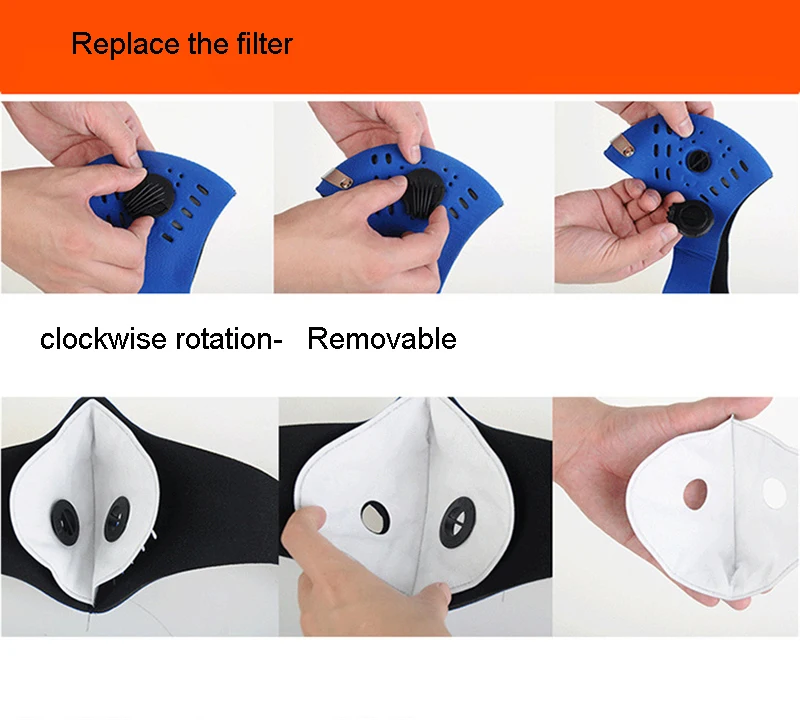 Nukrier 50 шт. противопылезащитная маска клапаны с прокладкой для мужчин и женщин