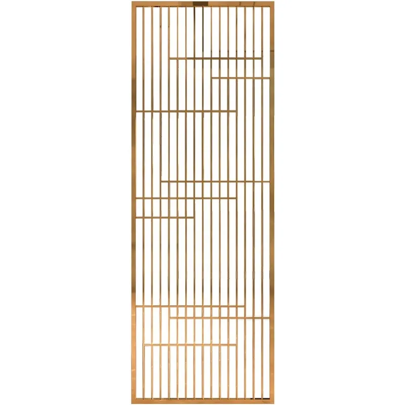 

SUS 304 201 Light luxury Stainless Steel Custom Living Furniture Designs Partition screen divider room