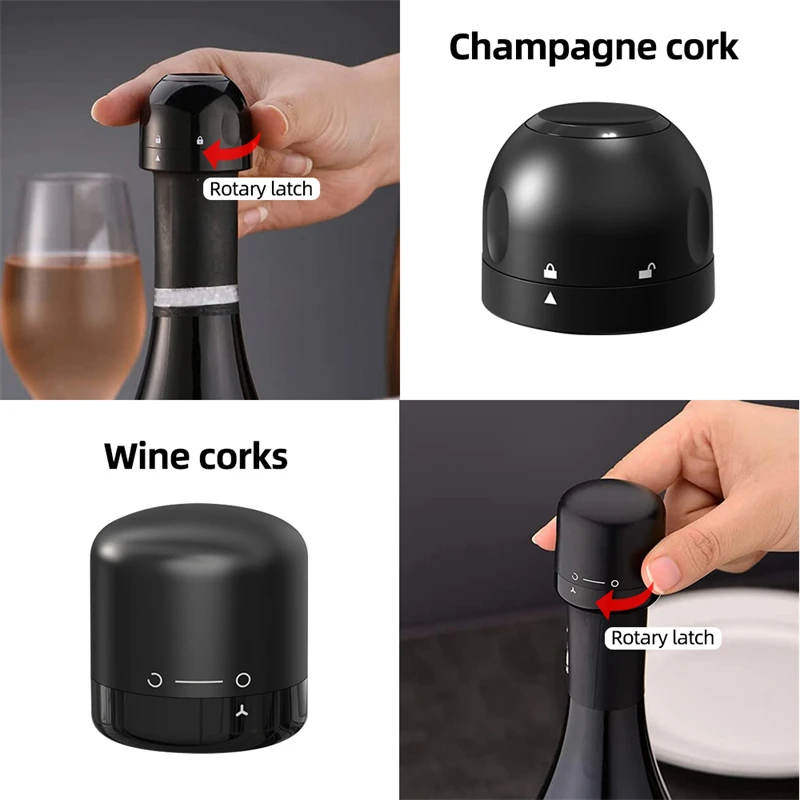 1/2Pcs Silicone Vacuum Sealed Red Wine Bottle Cap Stopper Champagne Retain Freshness Plug Bar Tools | Дом и сад