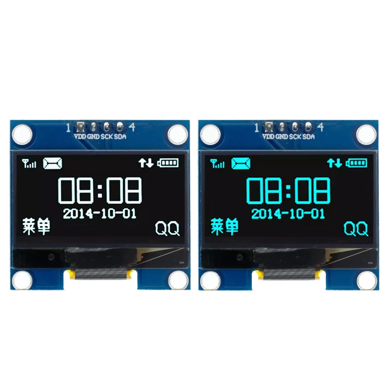 

10PCS/LOT 1.3" OLED module White/Blue Color 128X64 1.3 inch OLED LCD LED Display Module For 1.3" IIC I2C Communicate For Arduino