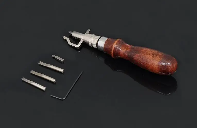 7 в 1 шт. регулируемый кожаный клиппер с кромкой для шитья кожевенного