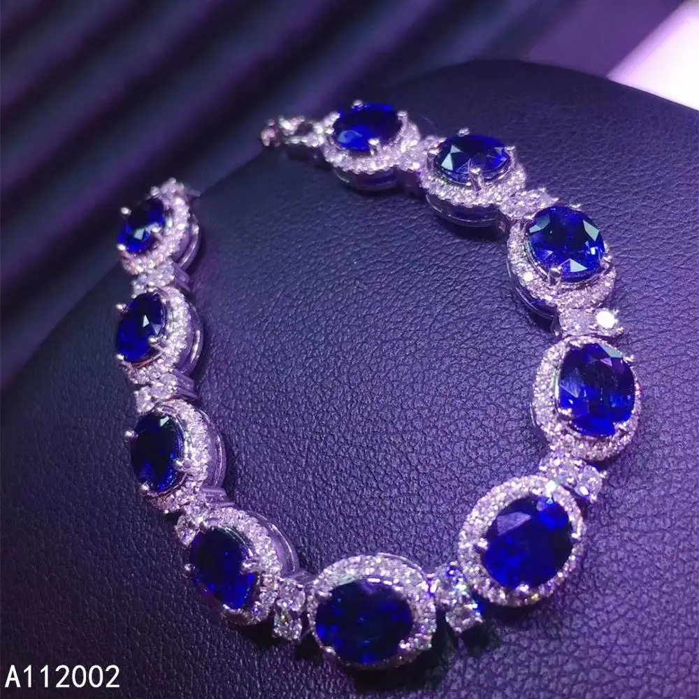 

KJJEAXCMY fine jewelry natural sapphire 925 sterling silver new women hand bracelet support test lovely hot selling