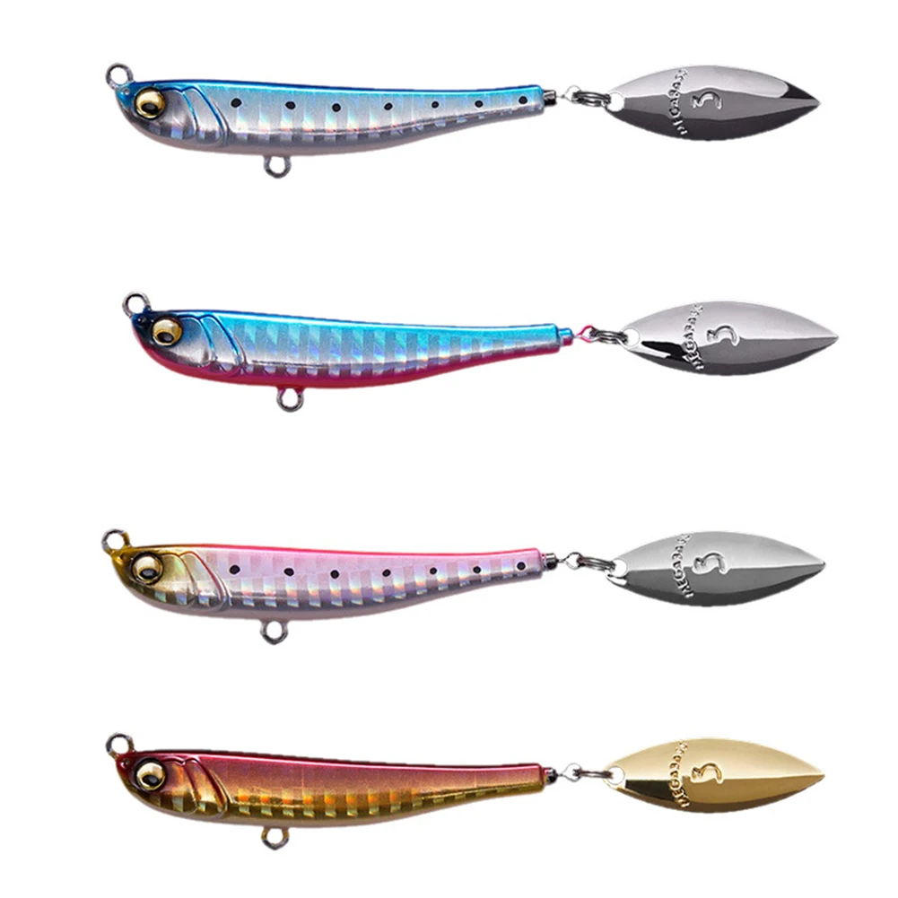 

Rotating Metal VIB Vibration Bait Spinner Spoon Fishing Lures 62mm Jigs Trout Fishing Sinking Hard Baits swimbait Fishing Tackle