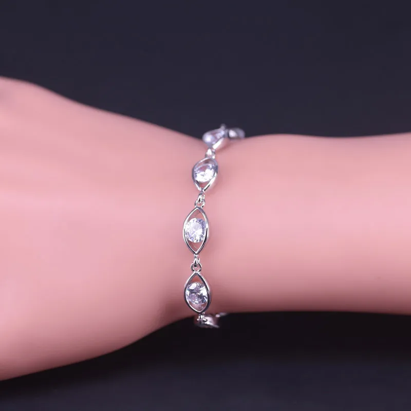 Продвижение большого круглого австрийского хрустального набора серебряного цвета ювелирных изделий для женщин - серьги кольца ожерелье браслет на.